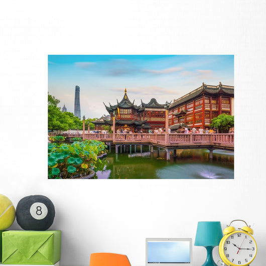Shanghai China Traditional Yuyuan Wall Decal