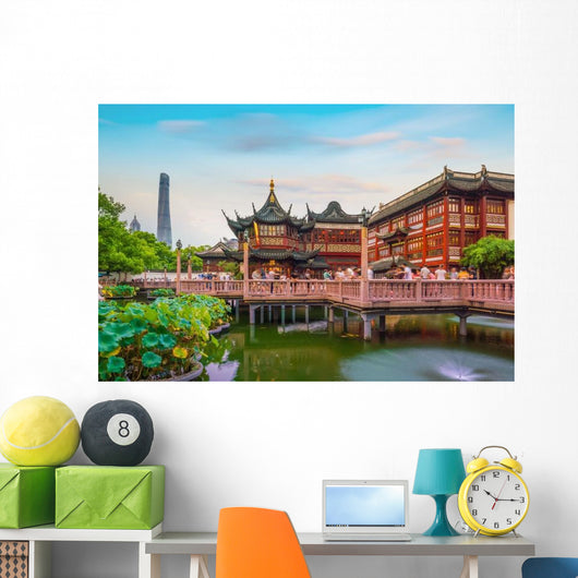 Shanghai China Traditional Yuyuan Wall Decal