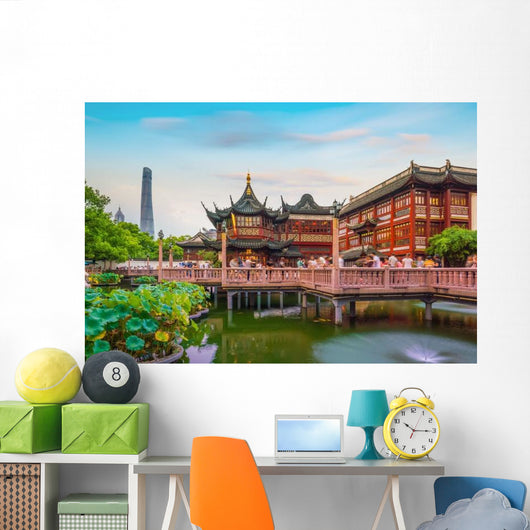 Shanghai China Traditional Yuyuan Wall Decal