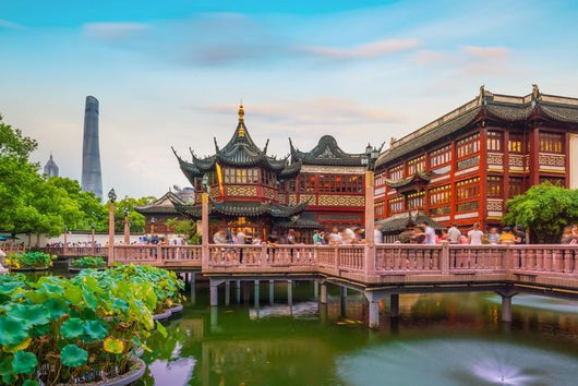 Shanghai China Traditional Yuyuan Wall Decal