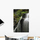 Waterfall Flows Down Cliff Wall Mural
