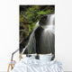 Waterfall Flows Down Cliff Wall Mural