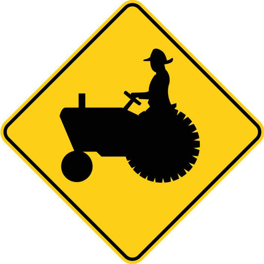 Farm Tractor Vehicle Ahead Wall Decal