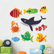 Marine Life Collection Wall Decal Sticker Set
