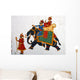 Fresque Du Rajasthan-udaipur-inde Wall Mural