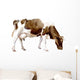Watercolor Illustration Cow Village Wall Decal