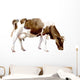 Watercolor Illustration Cow Village Wall Decal