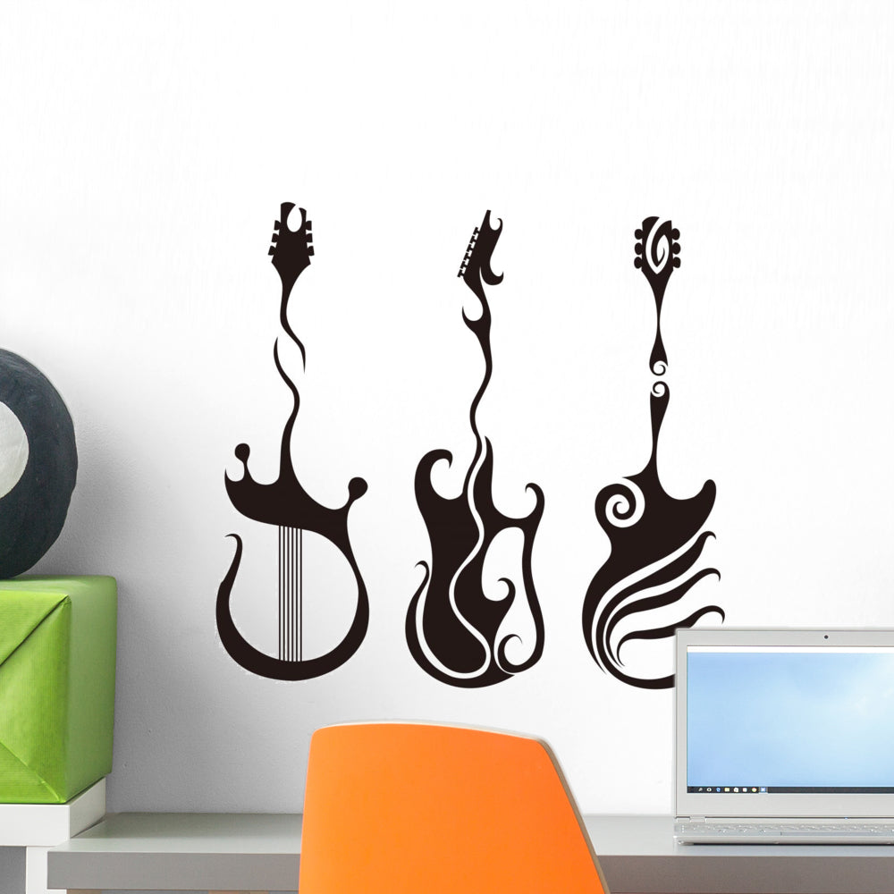Guitar Wall Stickers Wallmonkeys