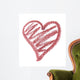 Lipstick Heart Wall Decal