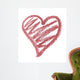 Lipstick Heart Wall Decal