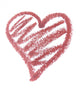 Lipstick Heart Wall Decal