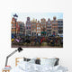 Amsterdam Houses and Bikes Wall Decal