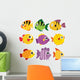 Fish Vector Collection Design Wall Decal Sticker Set