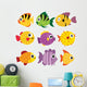 Fish Vector Collection Design Wall Decal Sticker Set