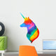 Unicorn Head Watercolor Rainbow Wall Decal