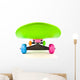 Colorful skateboard isolated on white Wall Decal
