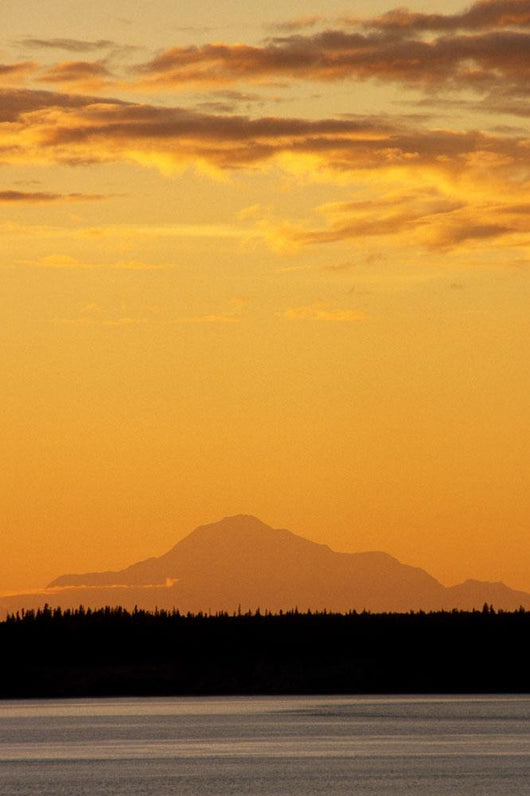 Mt Mckinley At Sunset As Seen From Anchorage Sc Alaska Wall Mural