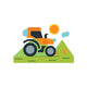 Iconic Orange Tractor Wall Decal