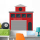 Fire Station Icon Vector Wall Decal