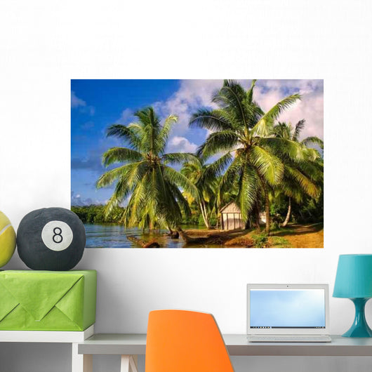 Tropical Landscape Wall Decal Design 2