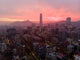 Beautiful Sunset Santiago Chile Wall Decal
