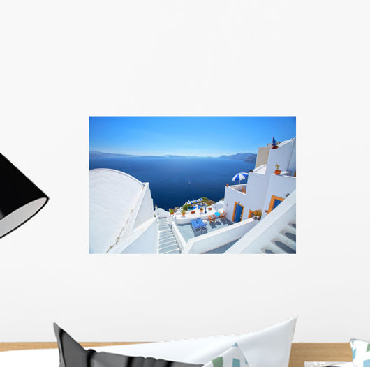 deep blue from santorini Wall Mural