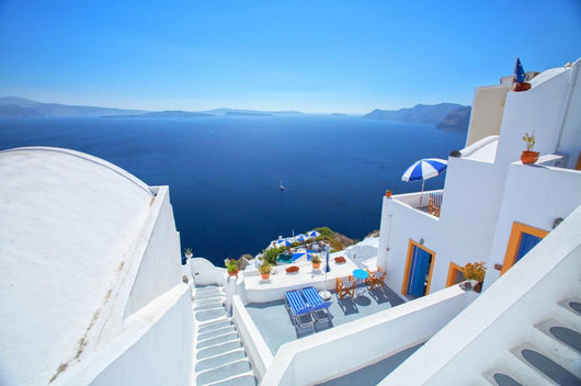 deep blue from santorini Wall Mural