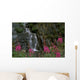 Fireweed In Bloom Near Waterfall Turnagain Pass Ak Kp Summer Wall Mural