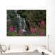 Fireweed In Bloom Near Waterfall Turnagain Pass Ak Kp Summer Wall Mural