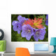 Wild Geranium Blooms With Premature Fall Leaf Coloring In Glen Alps Wall Mural