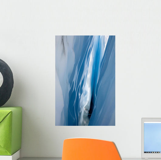 Interior View Of A Ice Crevasse Wall Mural