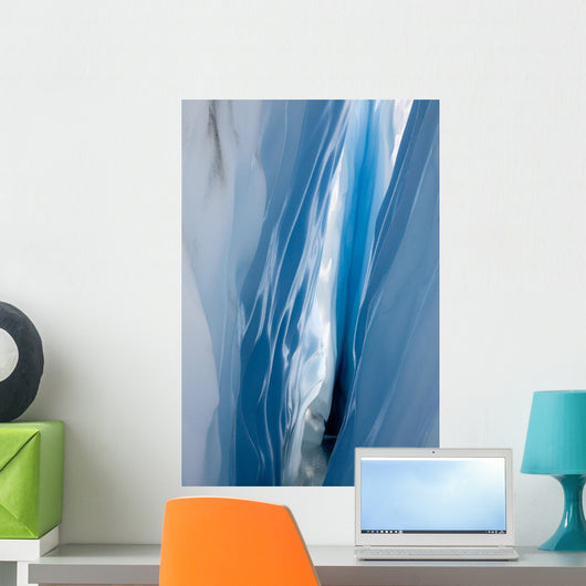 Interior View Of A Ice Crevasse Wall Mural
