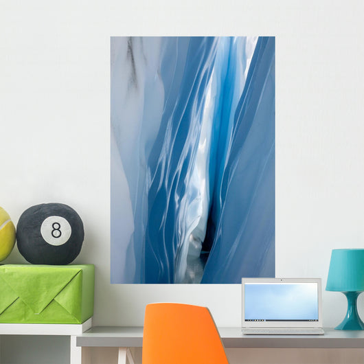 Interior View Of A Ice Crevasse Wall Mural