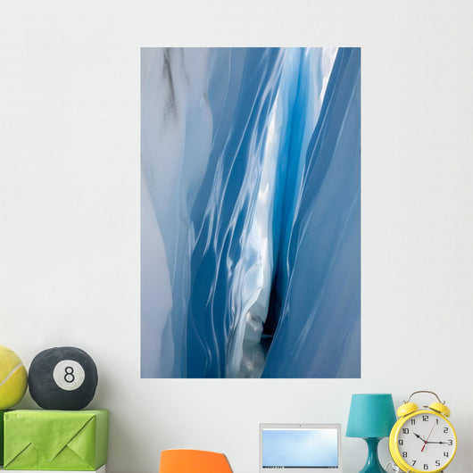 Interior View Of A Ice Crevasse Wall Mural
