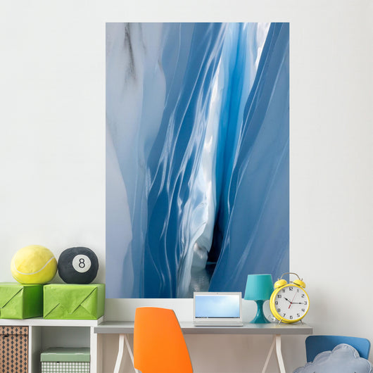 Interior View Of A Ice Crevasse Wall Mural