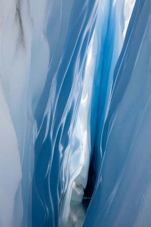 Interior View Of A Ice Crevasse Wall Mural