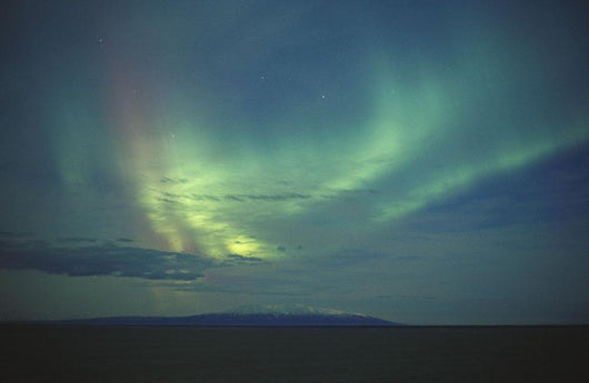 Northern Lights Over Cook Inlet & Mt Susitna Sc Alaska Scenic Wall Mural