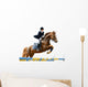 Young Girl Jumping with Wall Decal