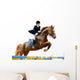 Young Girl Jumping with Wall Decal