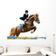 Young Girl Jumping with Wall Decal