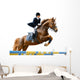 Young Girl Jumping with Wall Decal
