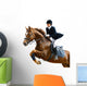 Young Girl Jumping with Wall Decal