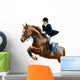 Young Girl Jumping with Wall Decal