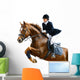 Young Girl Jumping with Wall Decal