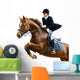 Young Girl Jumping with Wall Decal