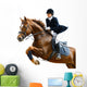Young Girl Jumping with Wall Decal