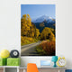 Fall Colors And Snowcapped Peaks Along The Palmer Creek Road Near Hope Wall Mural