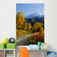 Fall Colors And Snowcapped Peaks Along The Palmer Creek Road Near Hope Wall Mural