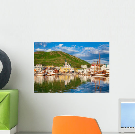 Historic Fishing Town Husavik Wall Decal
