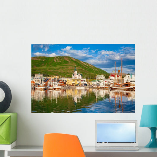 Historic Fishing Town Husavik Wall Decal